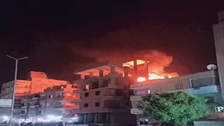 السيطرة على حريق في عقار تحت الإنشاء بالسويس 