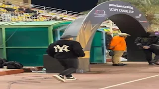 لدعم الأهلي.. 9 صور لأفشة في مدرجات المقاولون العرب 