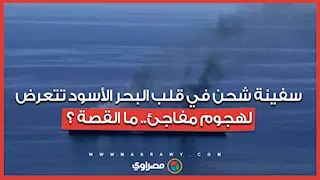 سفينة شحن في قلب البحر الأسود تتعرض لهجوم مفاجئ.. ما القصة ؟