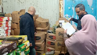 ضبط طن ونصف استربس دواجن وبسطرمة مجهولة المصدر بشبرا الخيمة