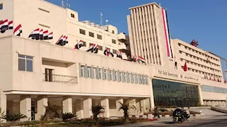 بمناسبة العيد القومي.. أعلام مصر تزين ديوان عام محافظة بورسعيد - صور