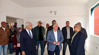 بالصور- محافظ الإسماعيلية يتفقد أعمال إنشاء المدرسة الفنية التجارية المتقدمة