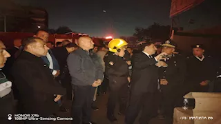  قوات الحماية المدنية تُجري عمليات تبريد لحريق مخزن أخشاب بالمرج