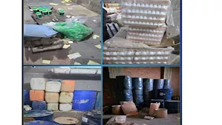 ضبط مصنع مبيدات مغشوشة بالقليوبية.. 6800 عبوة و16 ألف ملصق وهمي