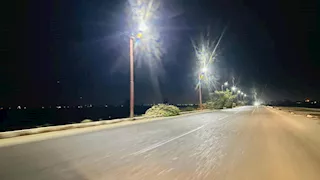 تحرك سريع لإعادة إضاءة طريق قنا -الأقصر الزراعي وتأمين حركة السير