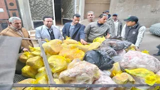 ضبط 600 كيلو لحوم فاسدة في حملة على الأسواق بالمنوفية