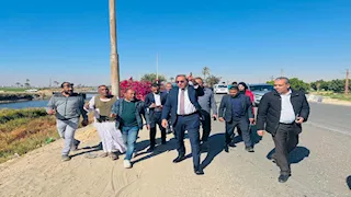 محافظ قنا يتفقد أعمال الإنارة وتقليم الأشجار على الطريق الزراعي (صور)