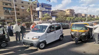 صور بديل التوك توك.. السيارة كيوت تظهر في شوارع الزاوية الحمراء