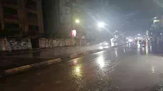 بالصور.. أمطار غزيرة في كفر الشيخ والمرور يعمل بانتظام