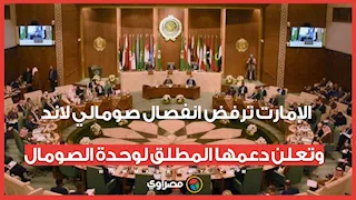 الإمارت ترفض انفصال صومالي لاند وتعلن دعمها المطلق لوحدة الصومال