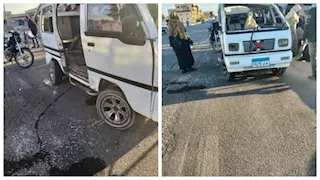 "ملاكي دخلت في تمناية".. إصابة 8 سيدات بانقلاب سوزوكي بالمنوفية (صور)