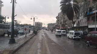 النوة وصلت في موعدها.. أمطار "عيد الميلاد" تهطل على الإسكندرية