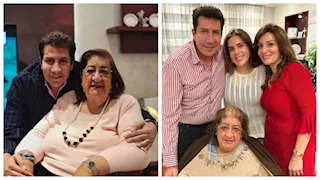 "سابتني وراحت للسما".. أول تعليق من هاني رمزي بعد وفاة والدته