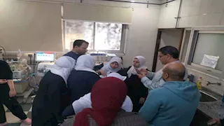 إحالة مدير الطوارئ بمستشفى بركة السبع وطبيب للتحقيق -صور