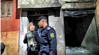 بدأ بتروسيكل.. حريق هائل يلتهم منزلاً في بني سويف (صور)