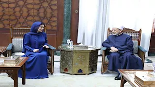شيخ الأزهر يستقبل رئيسة الإدارة الرئاسية الأوزبكستانية.. ويتفقان على توسيع التعاون لحفظ التراث الإسلامي