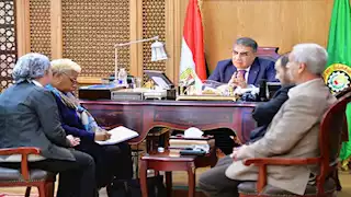 وفد أوروبي يزور الدقهلية للاطلاع على مشروع تحسين نوعية المياه بمصرف كيتشنر-صور
