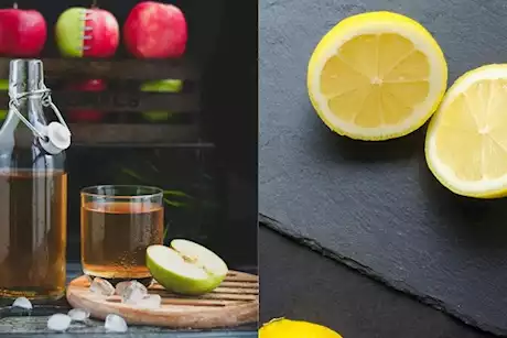 خل التفاح والليمون على الريق- أيهما أفضل لفقدان الوزن؟