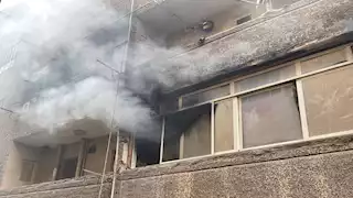 المطافي تنقذ 3 أشخاص من الموت حرقا بشقة بمدينة نصر