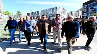 وزير الإسكان يتفقد "كمبوند مزارين" بمدينة العلمين الجديدة