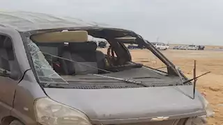 جثة و5 مصابين في انقلاب ميكروباص بطريق العين السخنة 