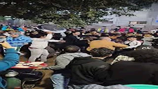 خناقة بالسلاح الأبيض أعلى كوبري عرابي والضحية طالب 