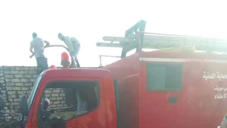 حريق يلتهم حظيرة مواشي في بني سويف