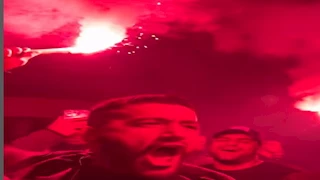 بالشماريخ..أحمد مالك وطه دسوقي ومحمود حميدة يحتفلون بانتهاء تصوير"ولاد الشمس" (صور وفيديو)