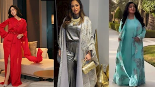 25 صورة لنجمات الفن بالقفطان الرمضاني بينهن بسمة بوسيل وهيفاء وهبي