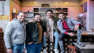 أحمد الجندي وإياد صالح يزوران فريق مسلسل "قهوة المحطة" في مدينة الإنتاج الإعلامي (صور)