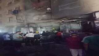 حالة اختناق في حريق شقة بالعمرانية