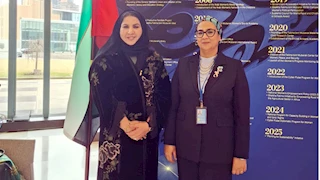 رئيسة القومي للمرأة تلتقى بالأمين العام للاتحاد النسائي العام بالإمارات