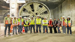 المقاولون العرب تنتهى من حفر وتبطين المسار الثاني بين المريوطية والعريش بالخط الرابع للمترو