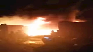 حريق بمخزن مواد كيميائية في الشرقية