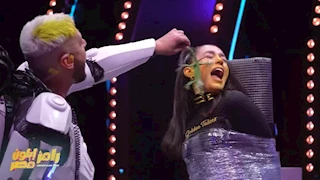 بالفيديو.. شاهد بكاء وصراخ ستيفاني عطالله بسبب "سحلية وعقرب" رامز جلال