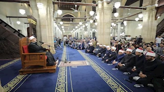 مفتي الجمهورية يلقي درس التراويح بالجامع الأزهر حول غزوة بدر الكبرى