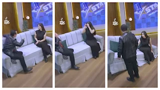 بالفيديو.. سقوط هدى الاتربي في موقف محرج أثناء تصوير أحد البرامج