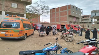 بالصور- حريق هائل في مصنع نسيج بالغربية 