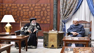 شيخ الأزهر والبابا تواضروس يؤكدان رفضهما لكل محاولات تهجير الشعب الفلسطيني 
