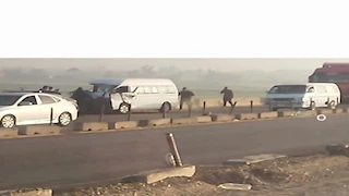 "تريلا دخلت في ميكروباص".. مصرع 2 وإصابة 9 في حادث مروع أعلى الإقليمي بالمنوفية 