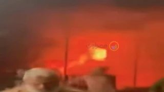  إجراءات عاجلة للسيطرة على حريق مخزن أقمشة في حلوان- صور