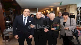 بالصور.. رشوان توفيق وفردوس عبدالحميد وعادل أديب في حفل إفطار محمد عشوب