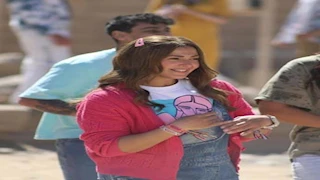 دنيا سمير غانم تنشر 14 صورة من كواليس تصوير مسلسل"عايشة الدور" 