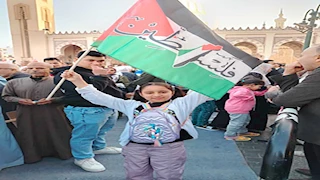 طنطا تهتف: لا للتهجير.. الآلاف في الغربية يرفعون أعلام مصر وفلسطين -صور