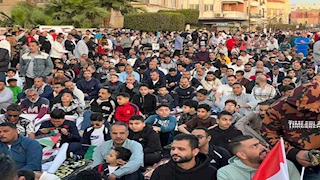 مشهد مهيب.. الآلاف ببورسعيد يؤدون صلاة العيد في ساحة مسجد بورفؤاد الكبير