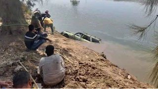 ننشر أسماء ضحايا سقوط سيارة بيجو في ترعة الشيخية بقنا