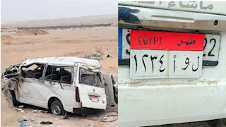 رحلة من جنوب سيناء لكفر الشيخ.. مصرع شخص وإصابة 12 في انقلاب ميكروباص بالسويس 