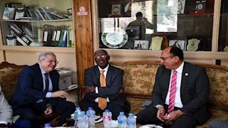 تفاصيل استقبال رئيس جامعة حلوان وزير السياحة الأوغندي -(صور)