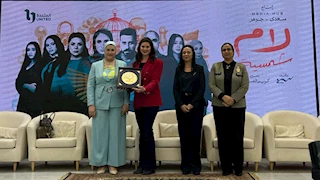 تكريم يسرا اللوزي عن دورها في "لام شمسية" من وزارة التضامن الاجتماعي