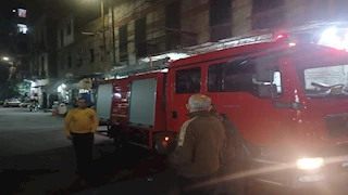 انهيار جديد في اللبان.. سقوط سقف منزل قديم بالإسكندرية - صور